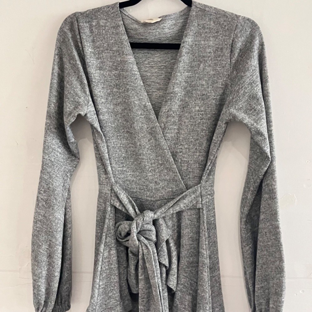 Gray Full rat belletcore double tiered dress - Picture 4 of 8